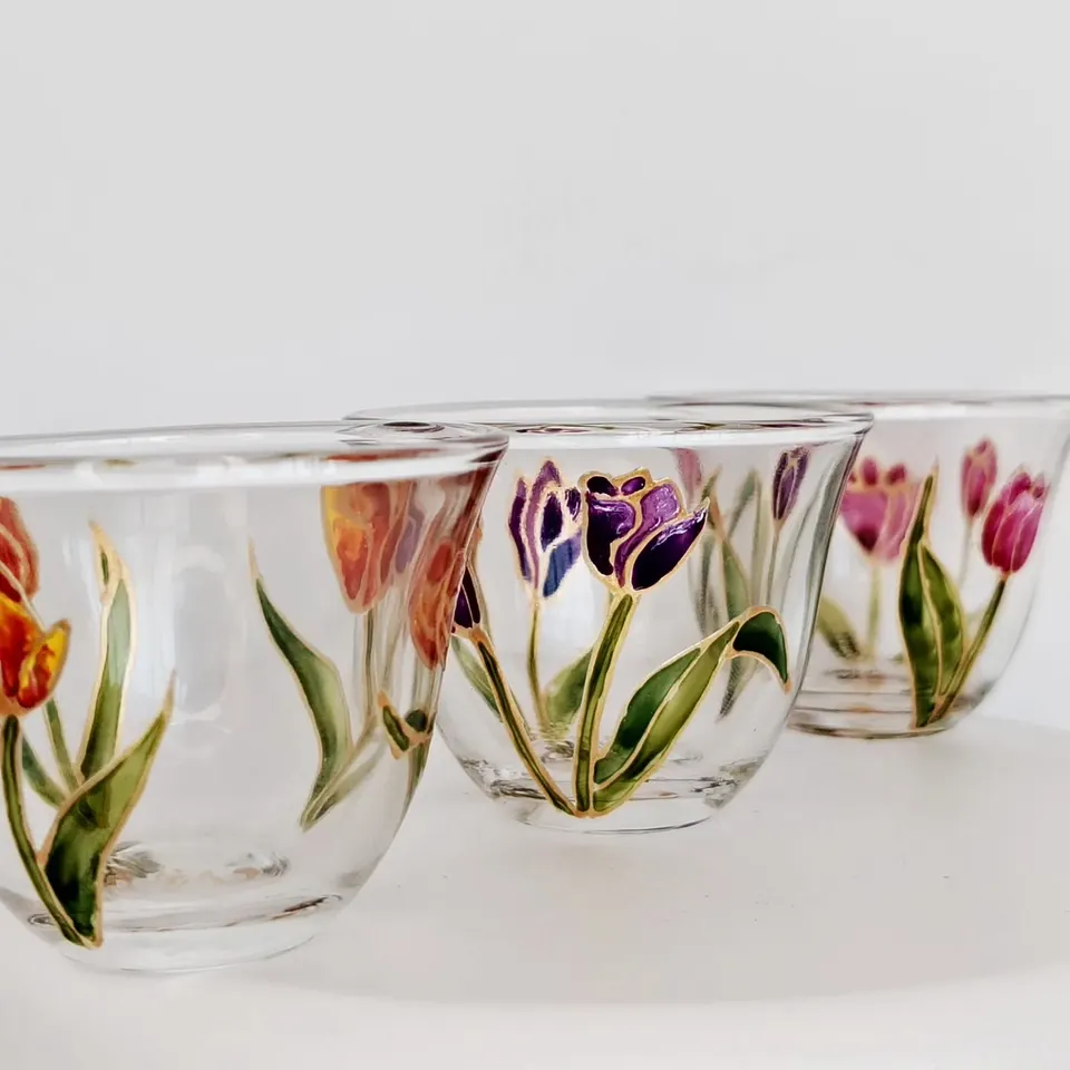 Spring Tulip Glasses