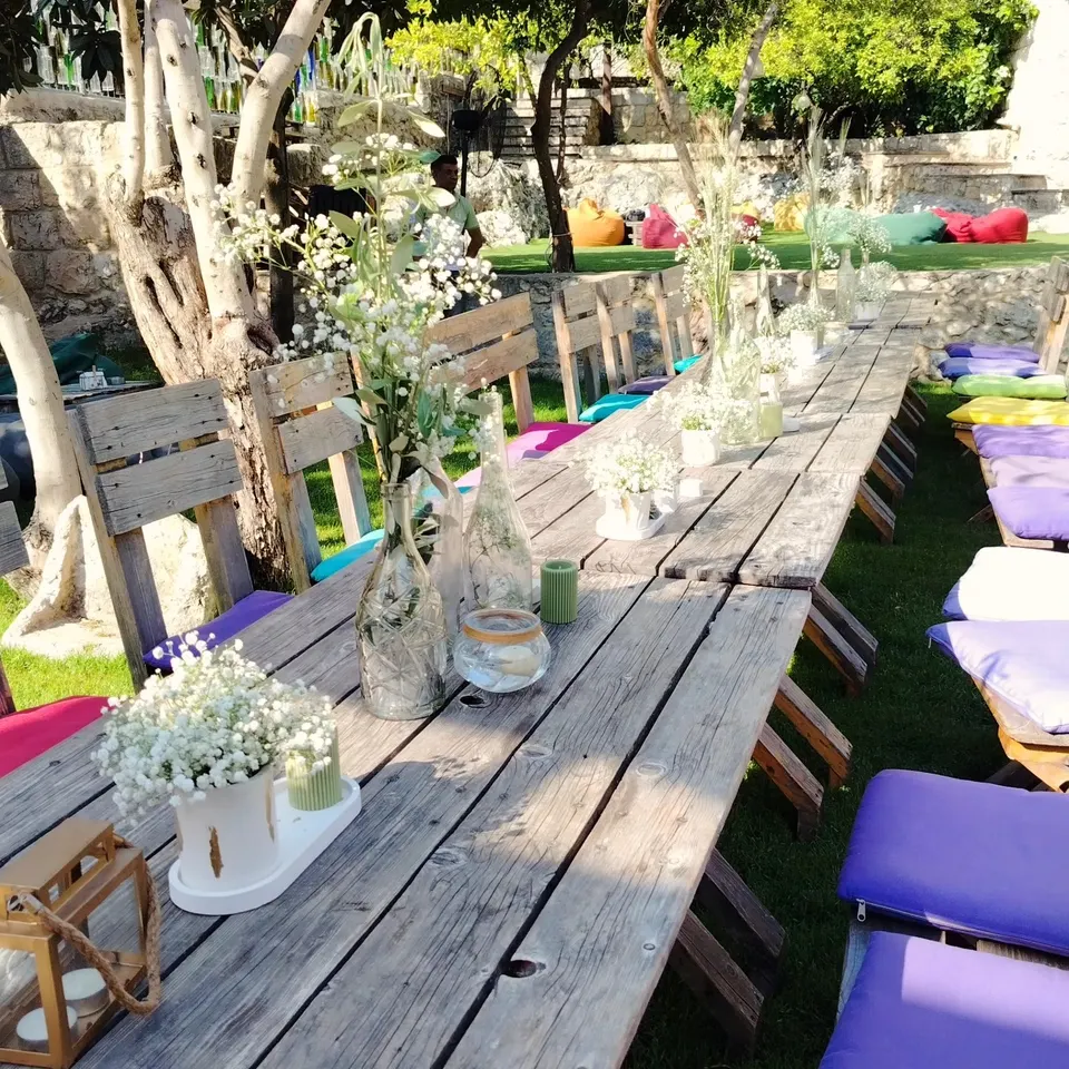 Garden Celebration Setup