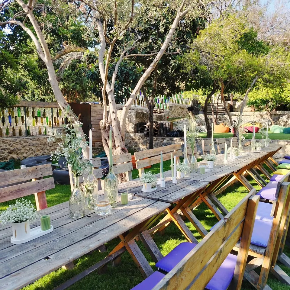 Garden Celebration Setup