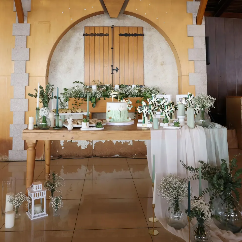 Baptism Table Setup