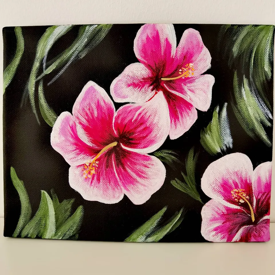Eternal Hibiscus Canvas