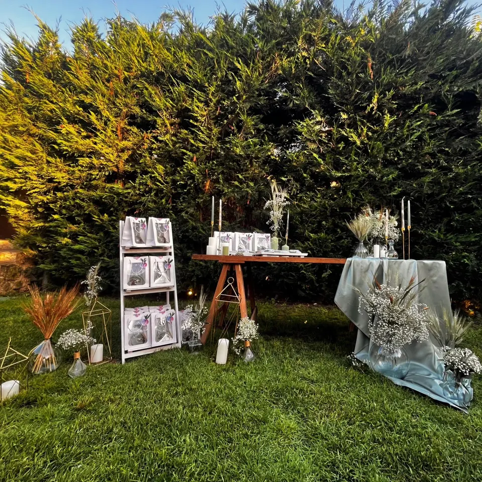 Garden Celebration Setup