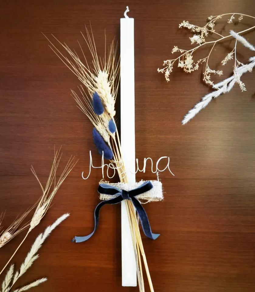 Palms 2024: Navy Ribbon Candle