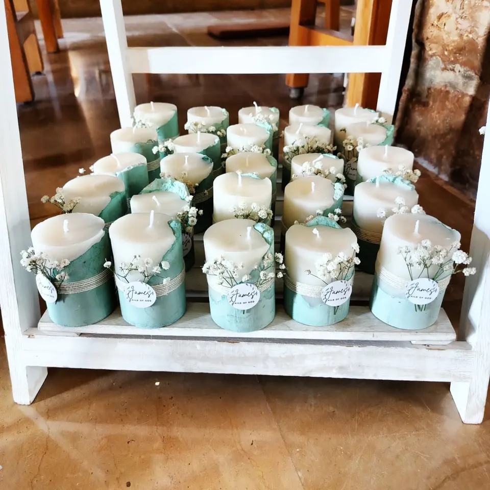 Customized Baptism Candles