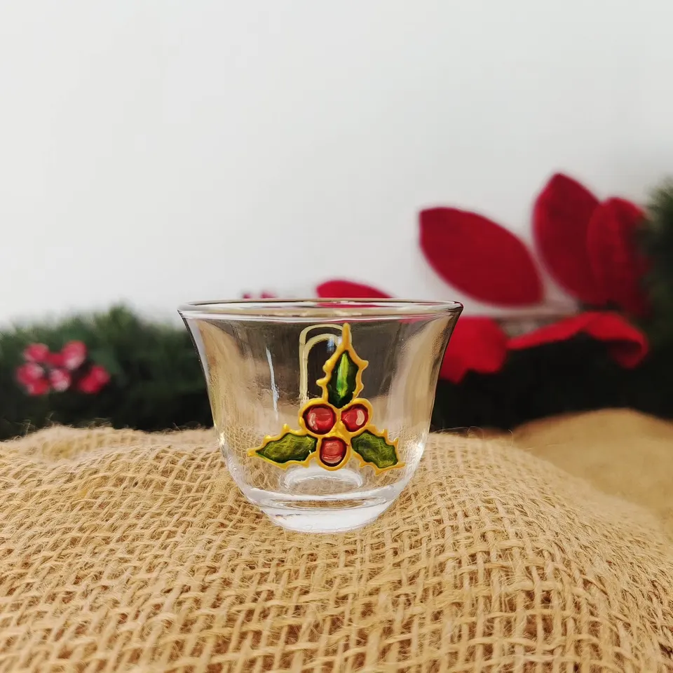 Christmas Glass: Holly