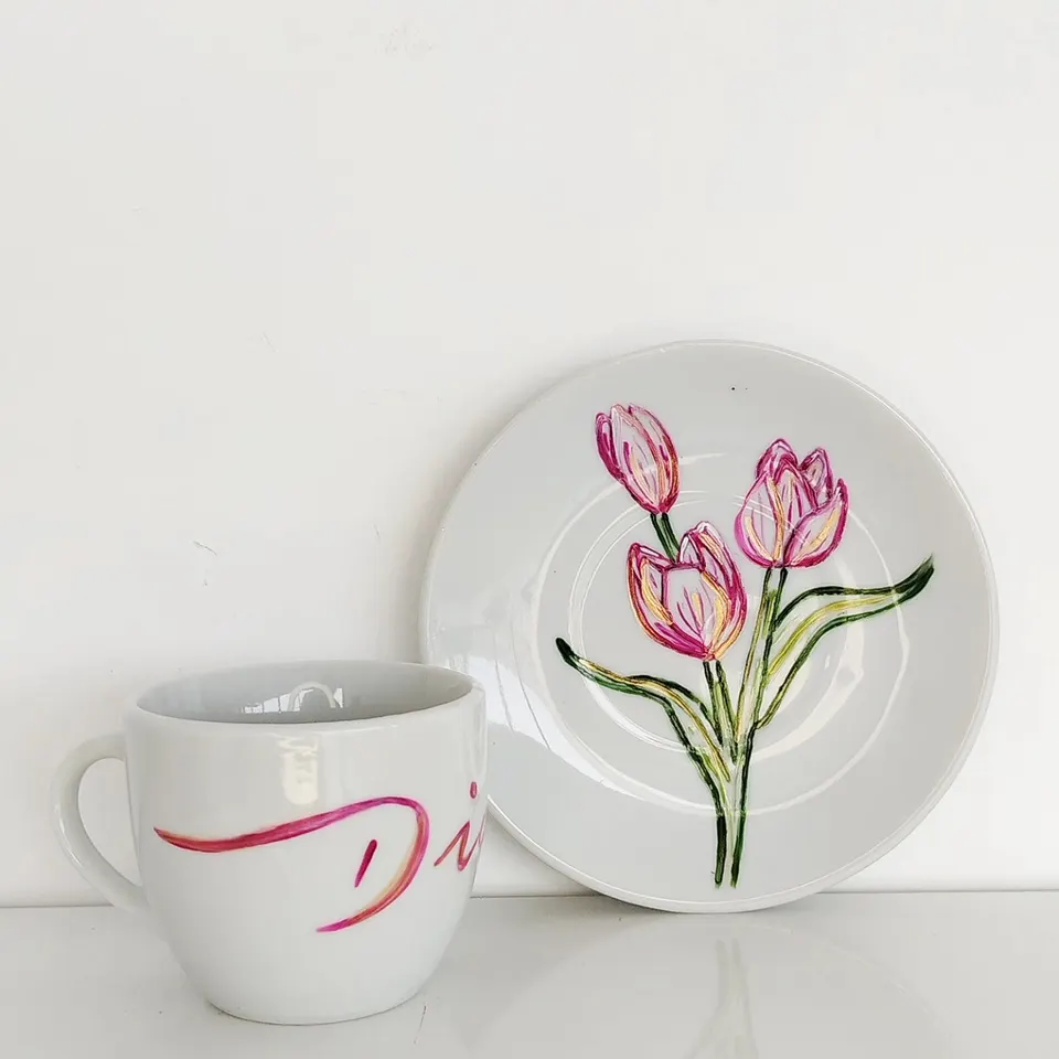 Tulip Cup & Saucer