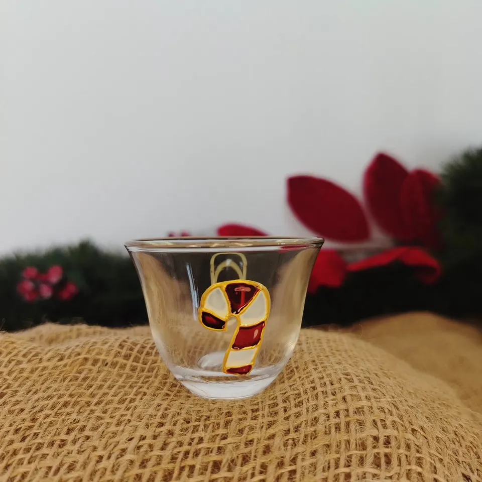 Christmas Glass: Candy Cane