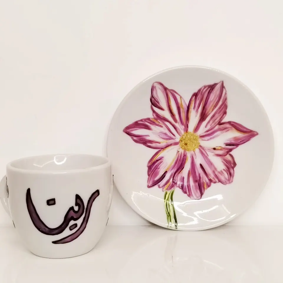 Pink Lily Cup & Saucer