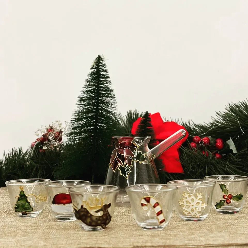 Christmas Cup Set with Jug
